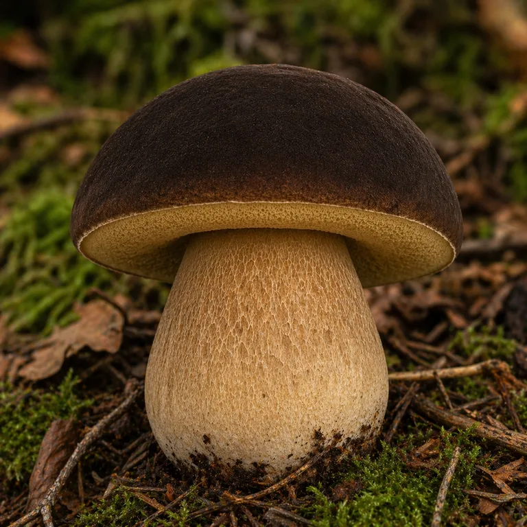 Hongo negro / Boleto bronce (Boletus aereus)