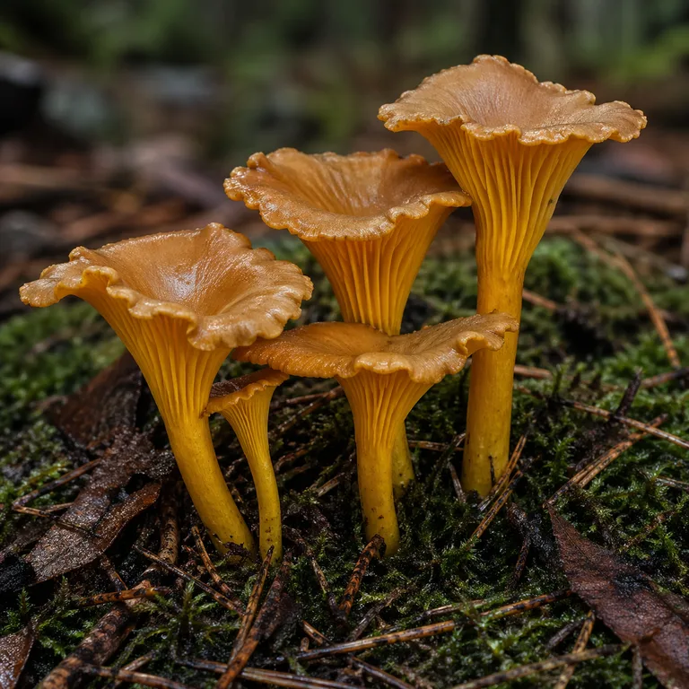 Gula de monte / Trompeta amarilla (Cantharellus lutescens)